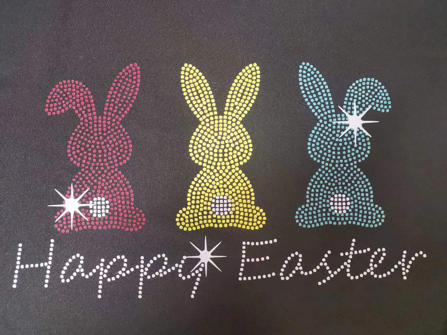 HAPPY EASTER Graphic Round Neck T-Shirt - The Boutie Shop