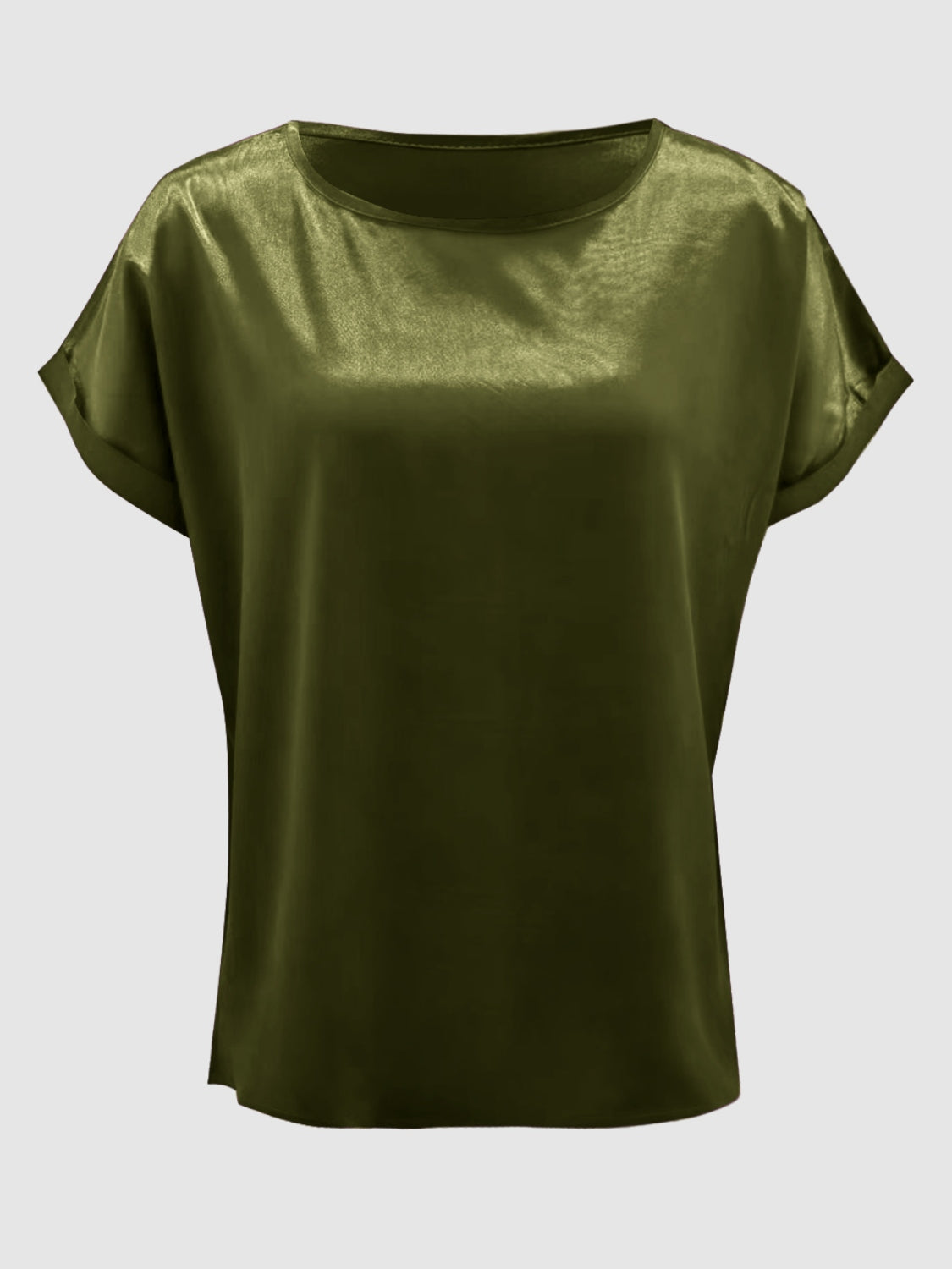 Round Neck Short Sleeve T-Shirt - The Boutie Shop