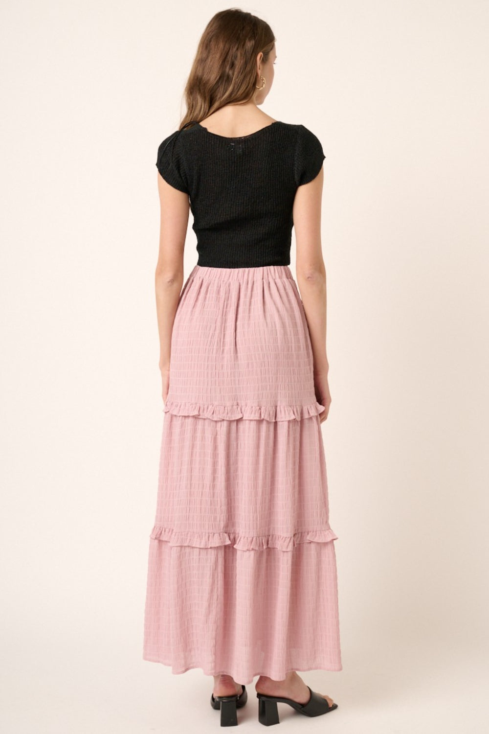 Mittoshop Drawstring High Waist Frill Skirt - The Boutie Shop