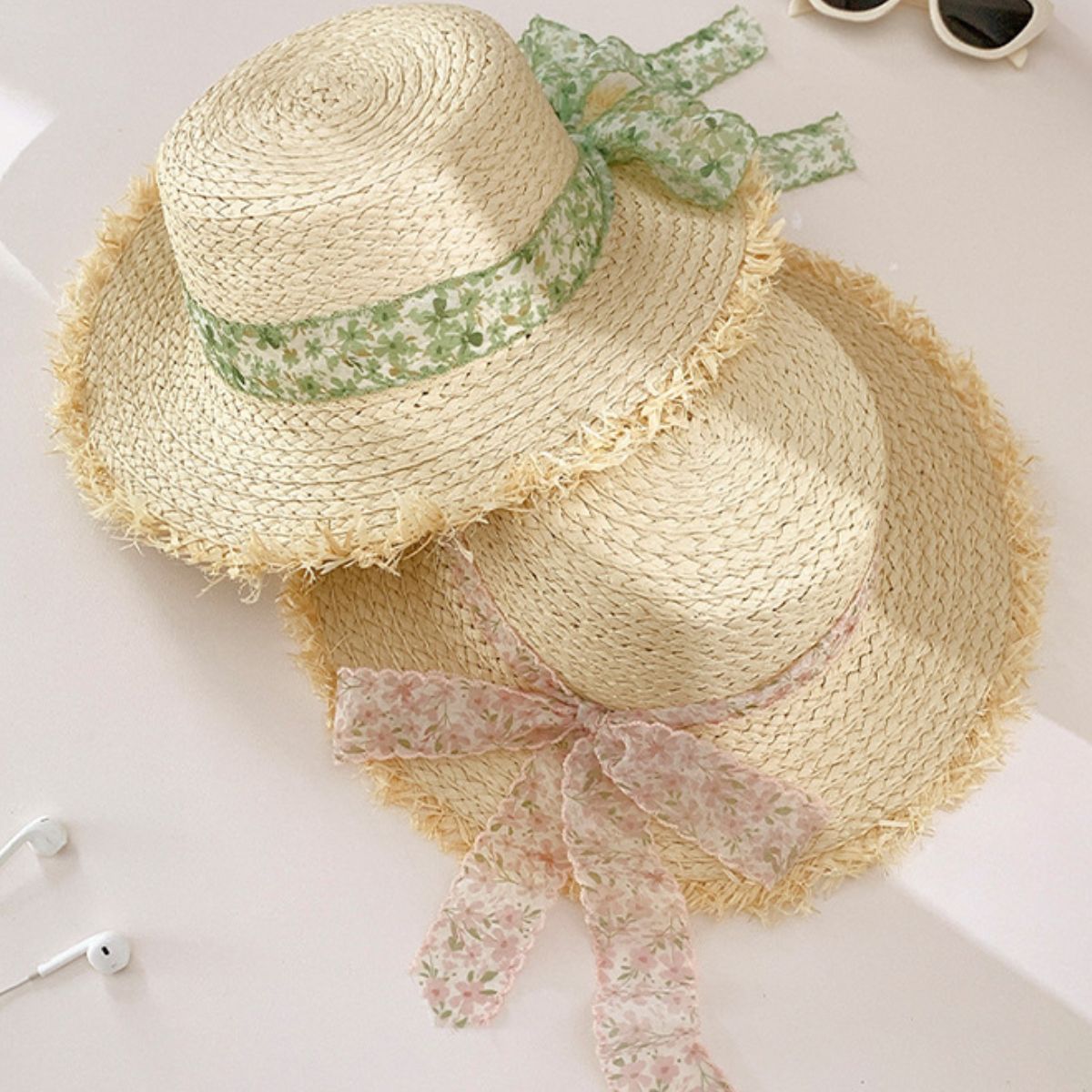 Raffia Straw Braided Sun Hat