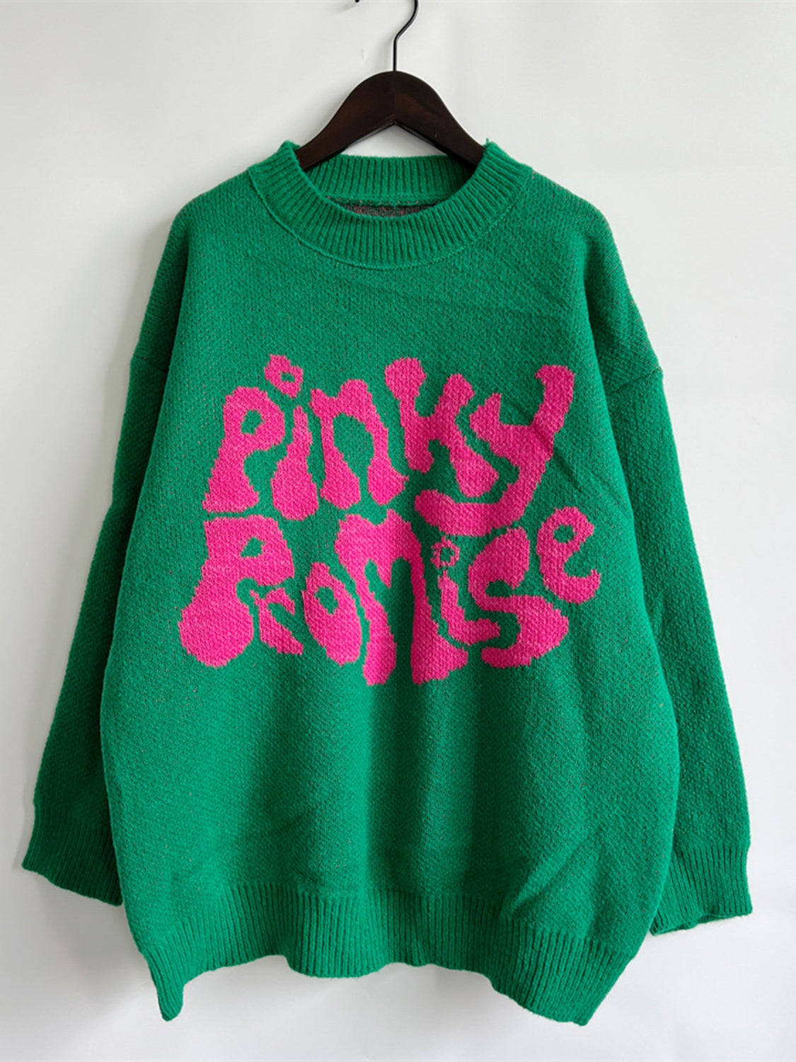 PINKY PROMISE Graphic Sweater - The Boutie Shop