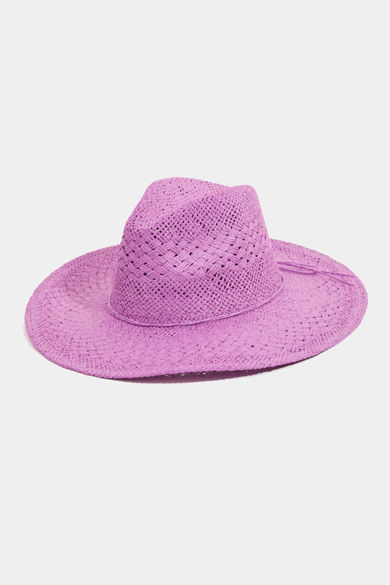 Fame Straw Braided Sun Hat - The Boutie Shop