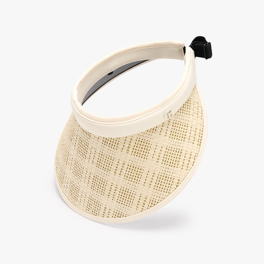 Solid Adjustable Weave Visor - The Boutie Shop