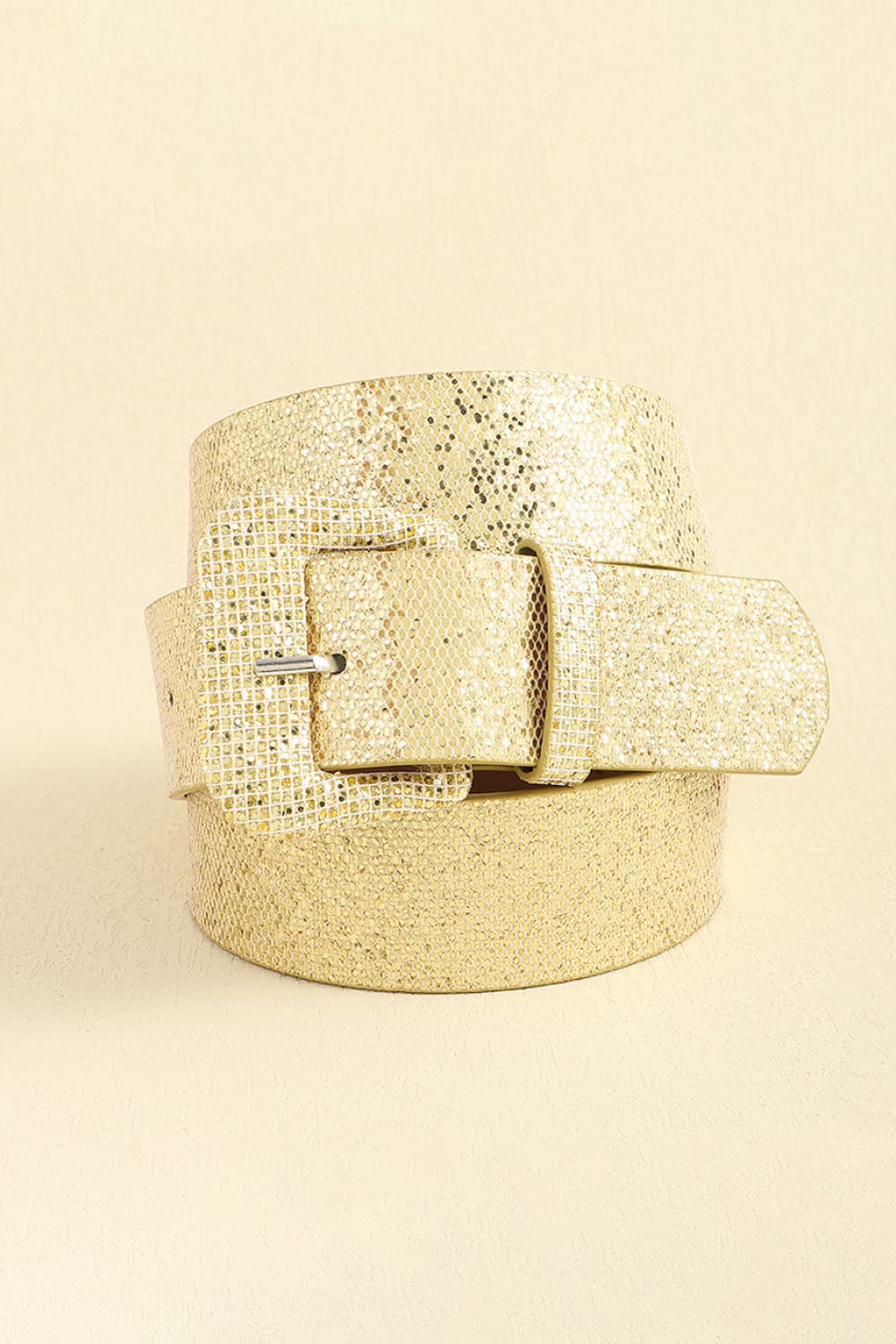 Glitter PU Leather Belt - The Boutie Shop