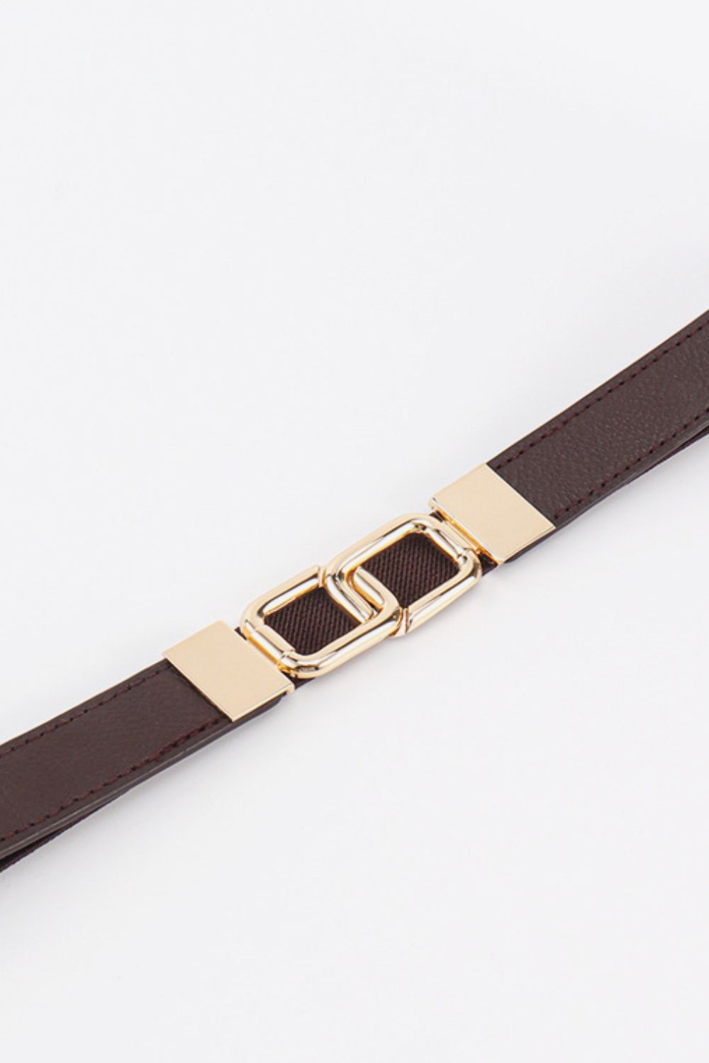 Geometric Double Buckle Elastic Belt - The Boutie Shop