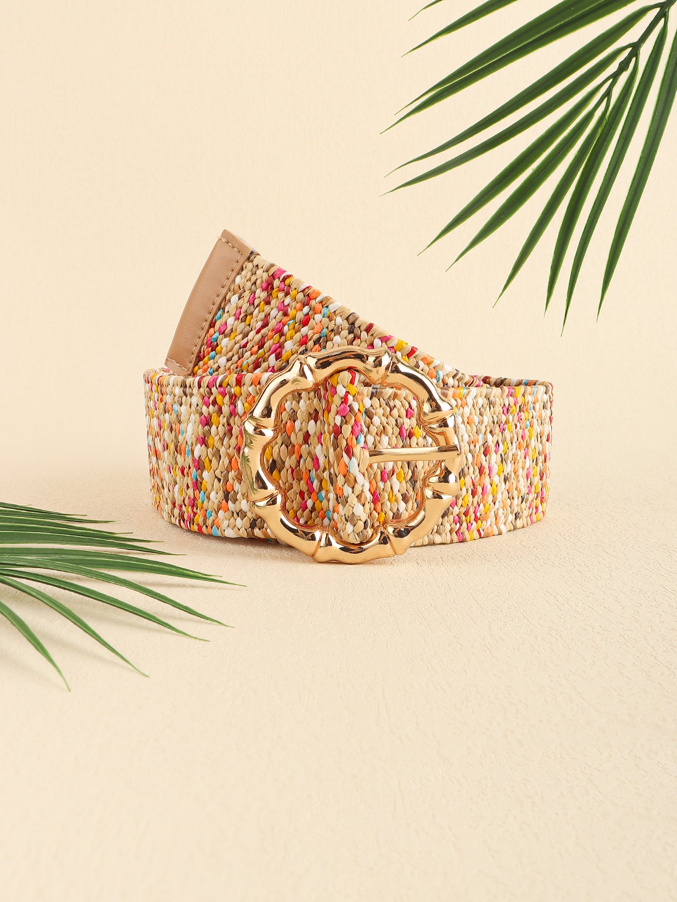 Multicolored Wide Belt - The Boutie Shop