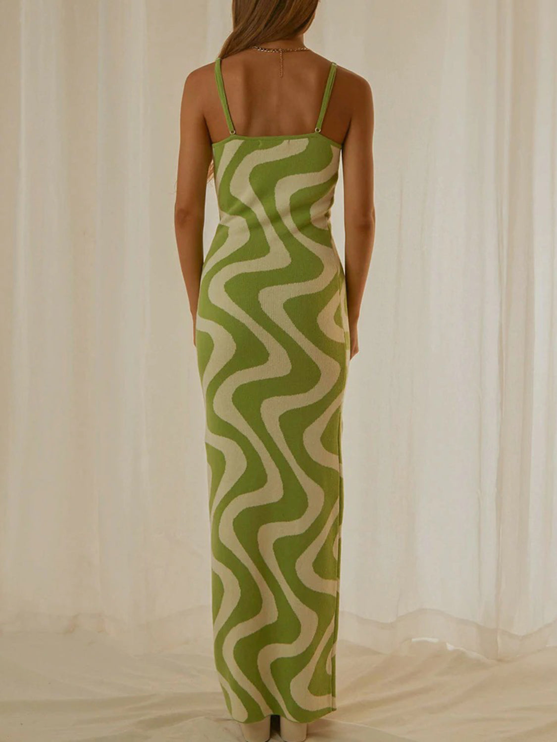 Spaghetti Strap Maxi Sweater Dress - The Boutie Shop