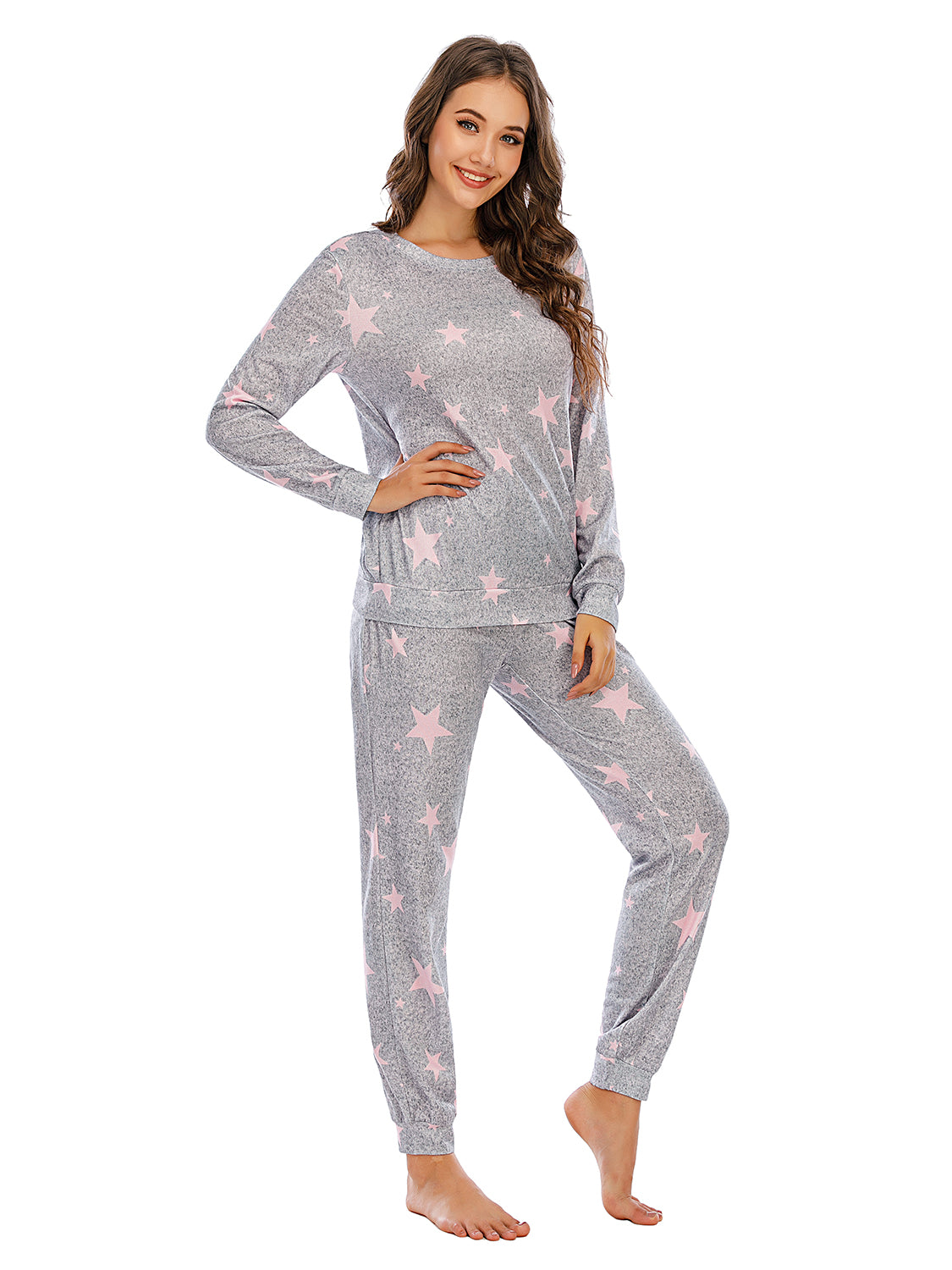 Star Top and Pants Lounge Set - The Boutie Shop