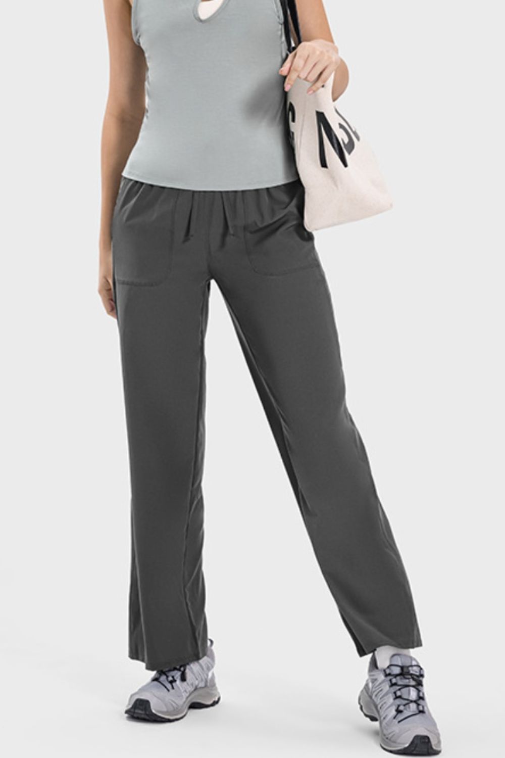 Millennia Drawstring Pocketed Active Pants - The Boutie Shop