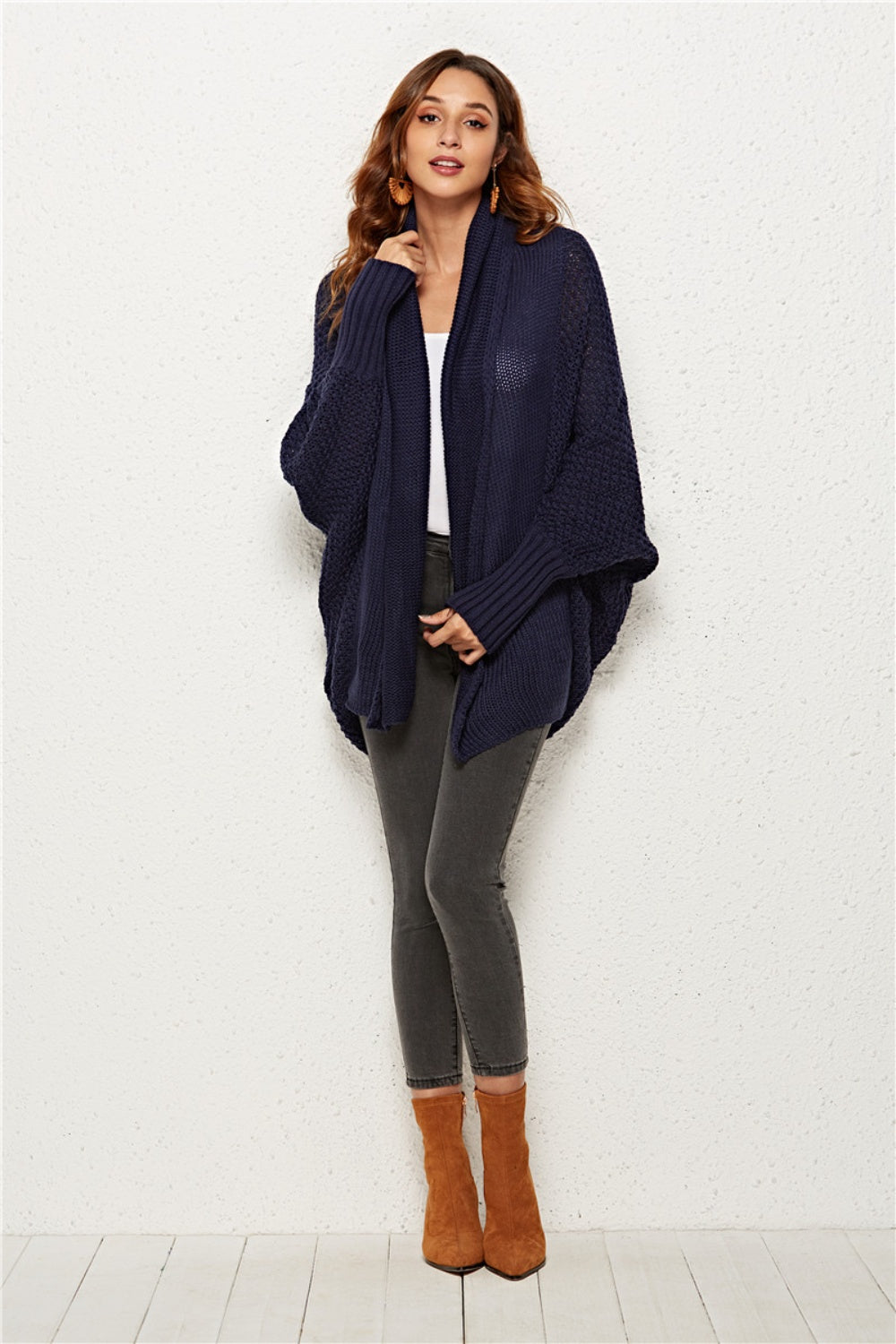 Angel Wings Open Front Batwing Sleeve Cardigan - The Boutie Shop