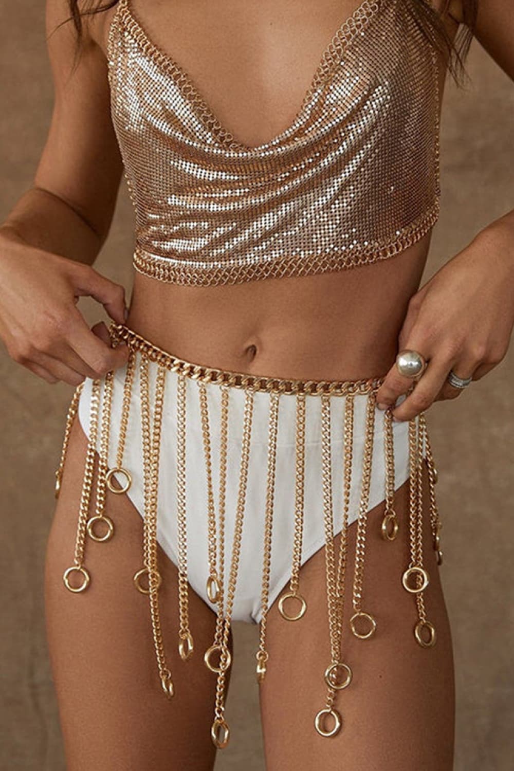 Fringe Chain Alloy Belt - The Boutie Shop