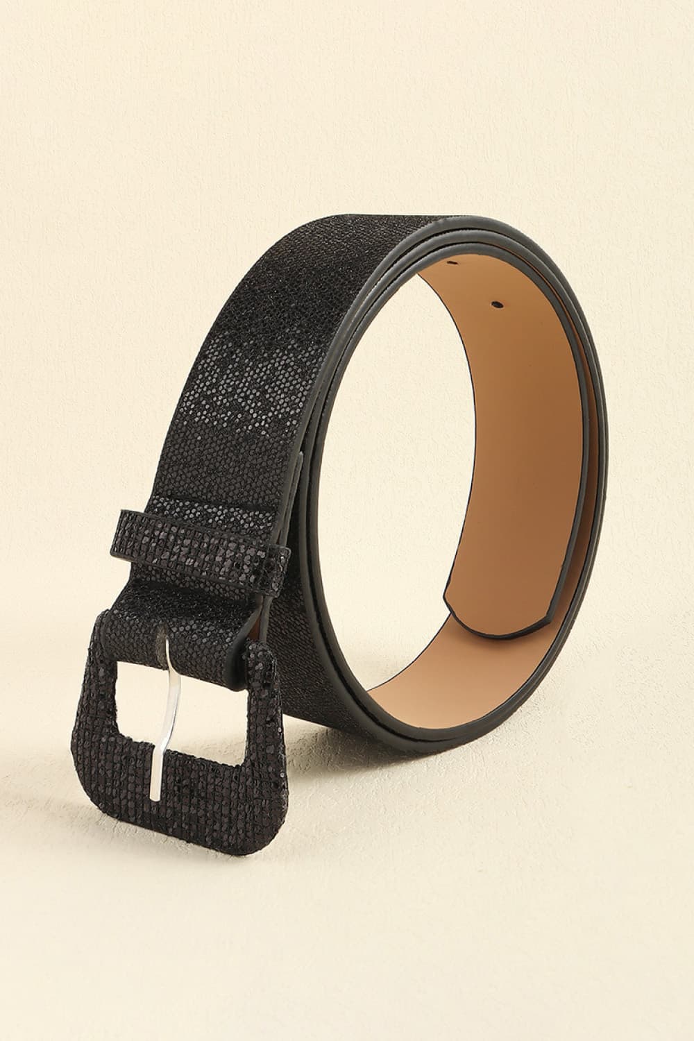 Glitter PU Leather Belt - The Boutie Shop