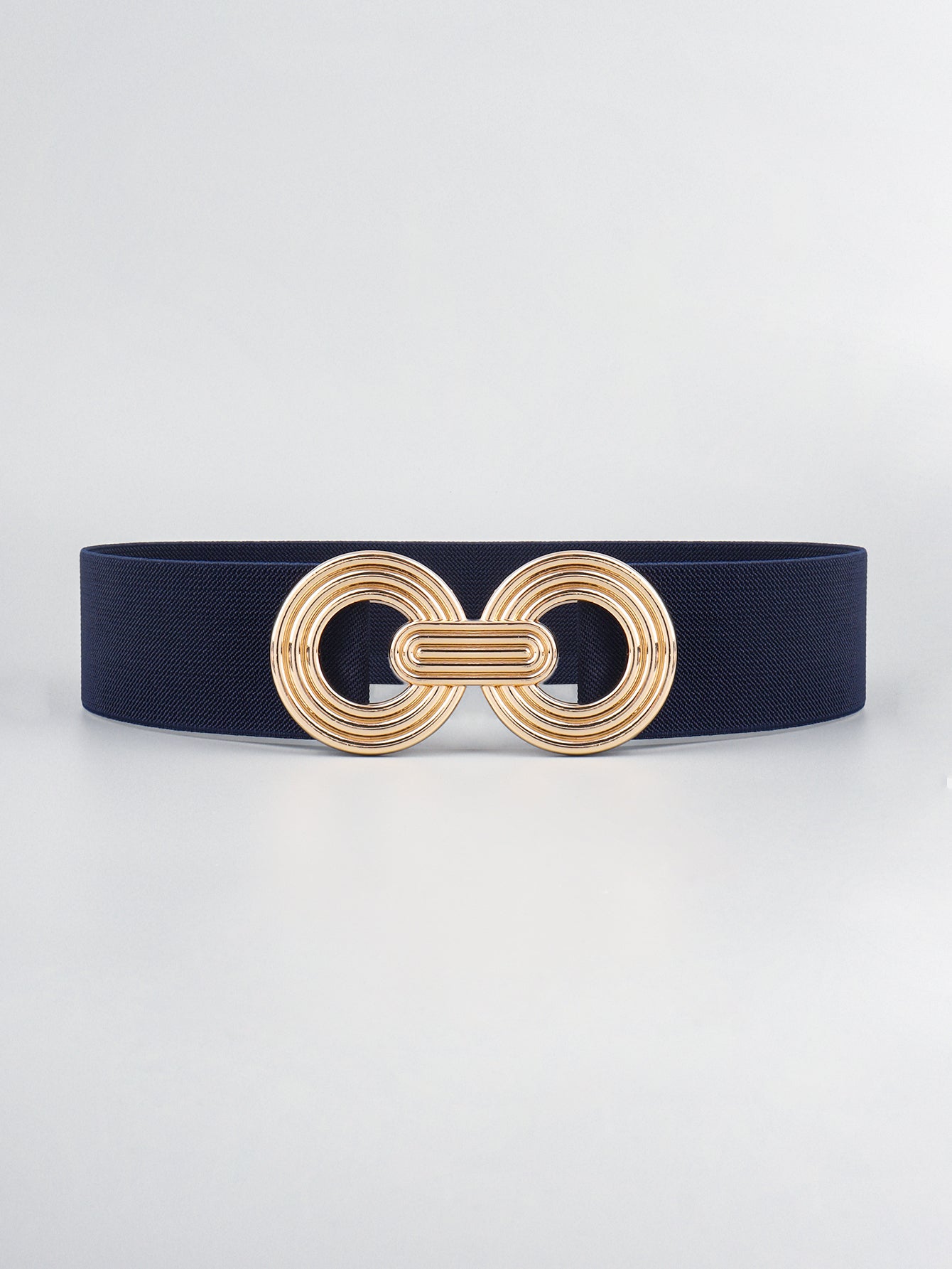 Geometric Buckle Elastic Wide Belt - The Boutie Shop