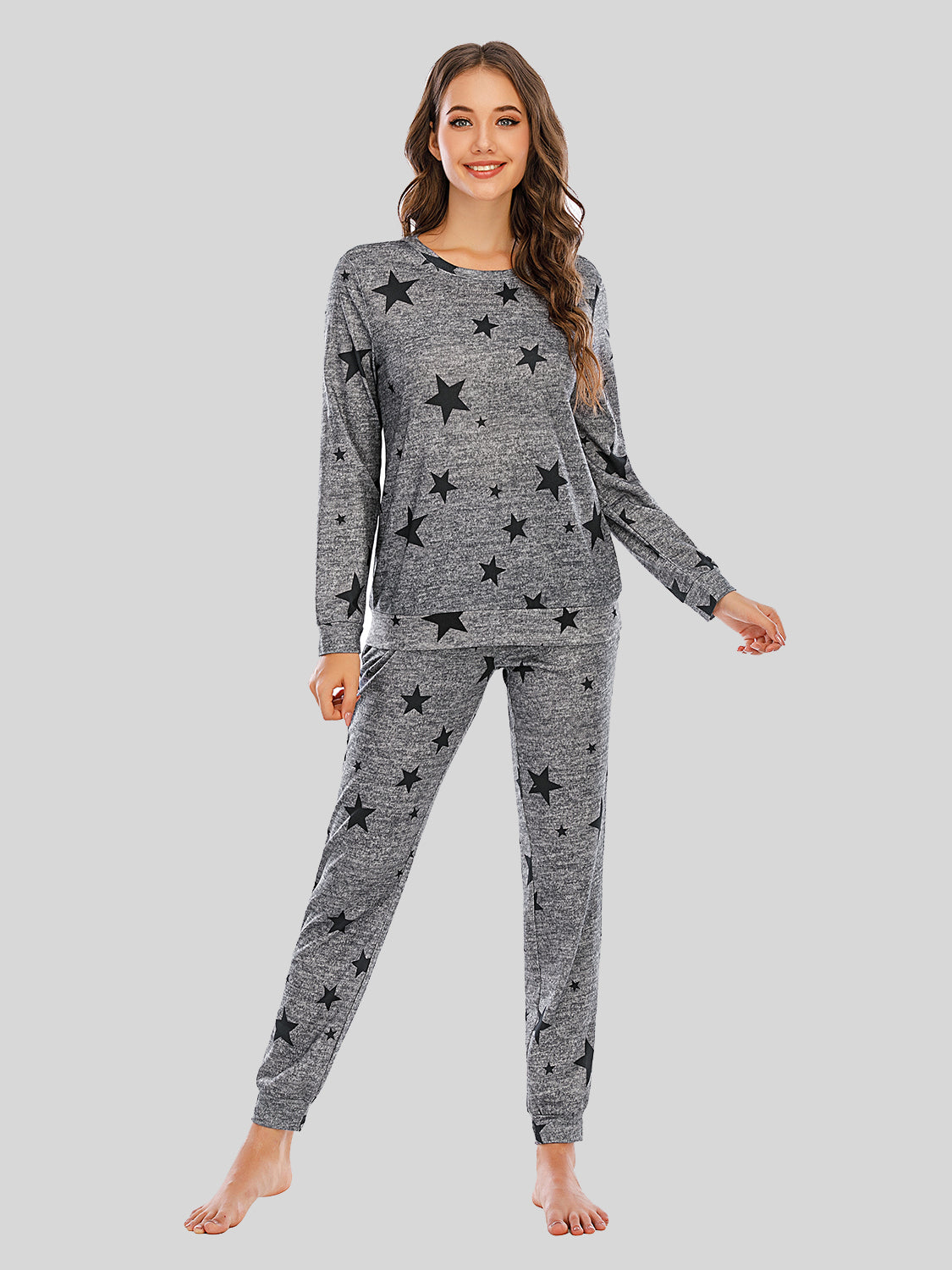 Star Top and Pants Lounge Set - The Boutie Shop