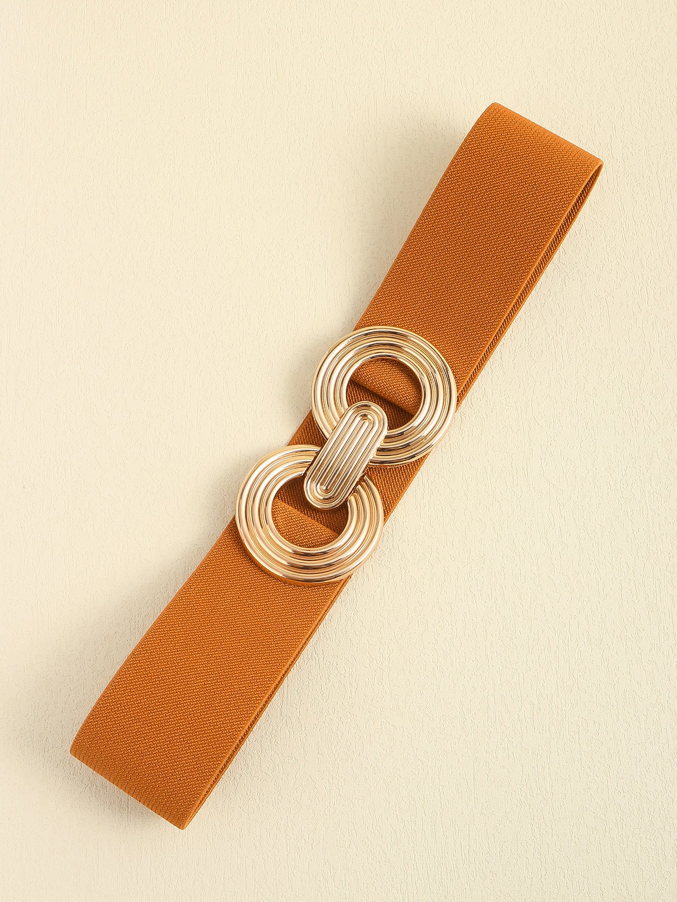 Geometric Buckle Elastic Wide Belt - The Boutie Shop