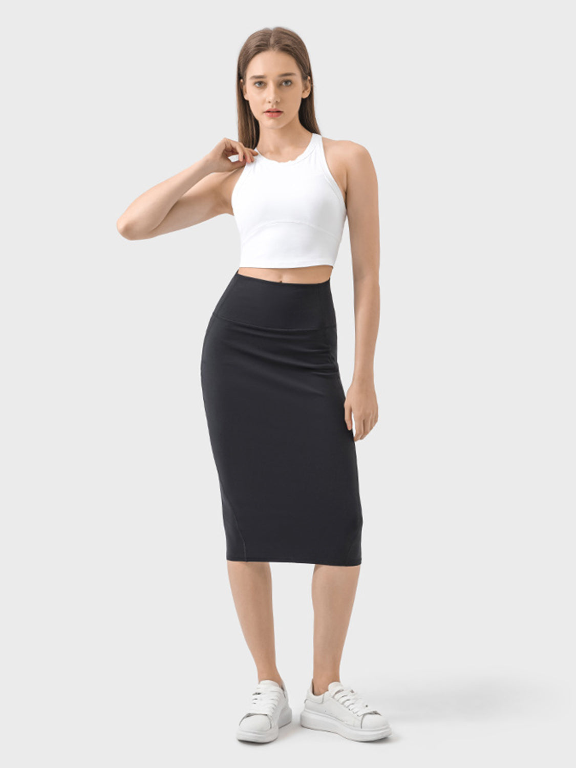 Millennia Slit Wrap Active Skirt - The Boutie Shop