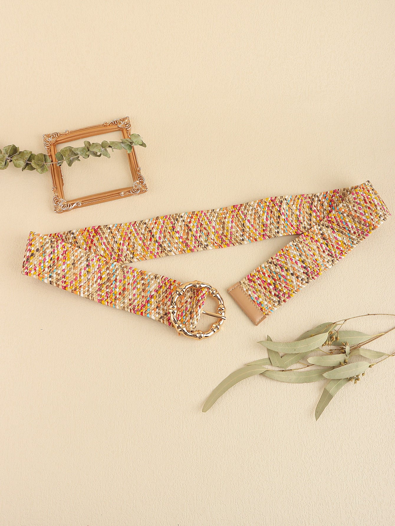 Multicolored Wide Belt - The Boutie Shop