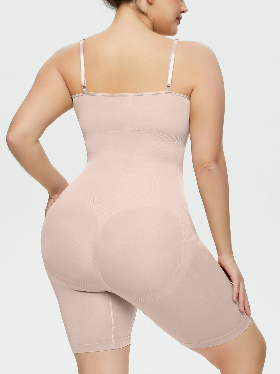 Full Size Spaghetti Strap Shaping Romper - The Boutie Shop