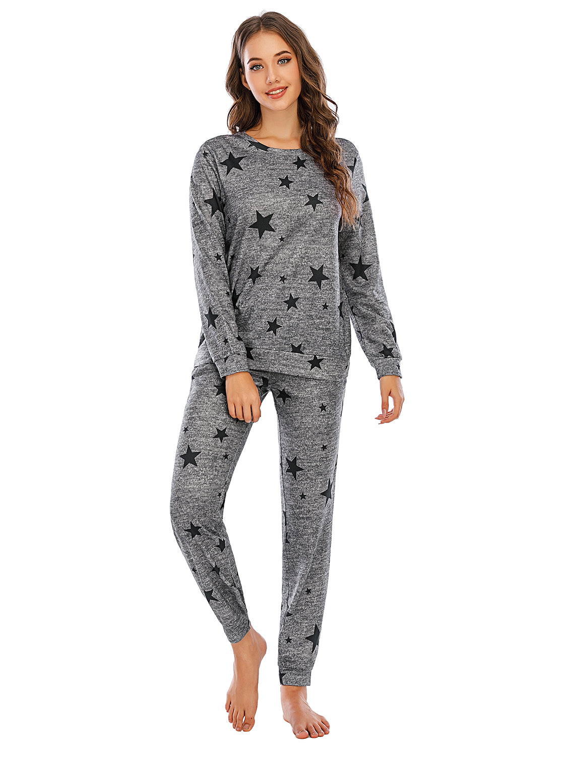 Star Top and Pants Lounge Set - The Boutie Shop