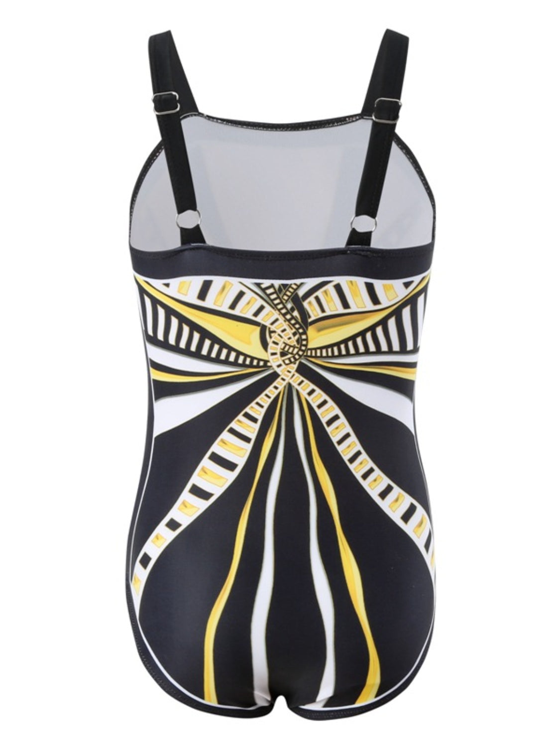 Printed Square Neck One-Piece Swimwear - The Boutie Shop