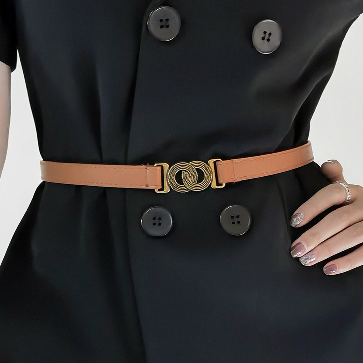 Alloy Buckle PU Belt - The Boutie Shop