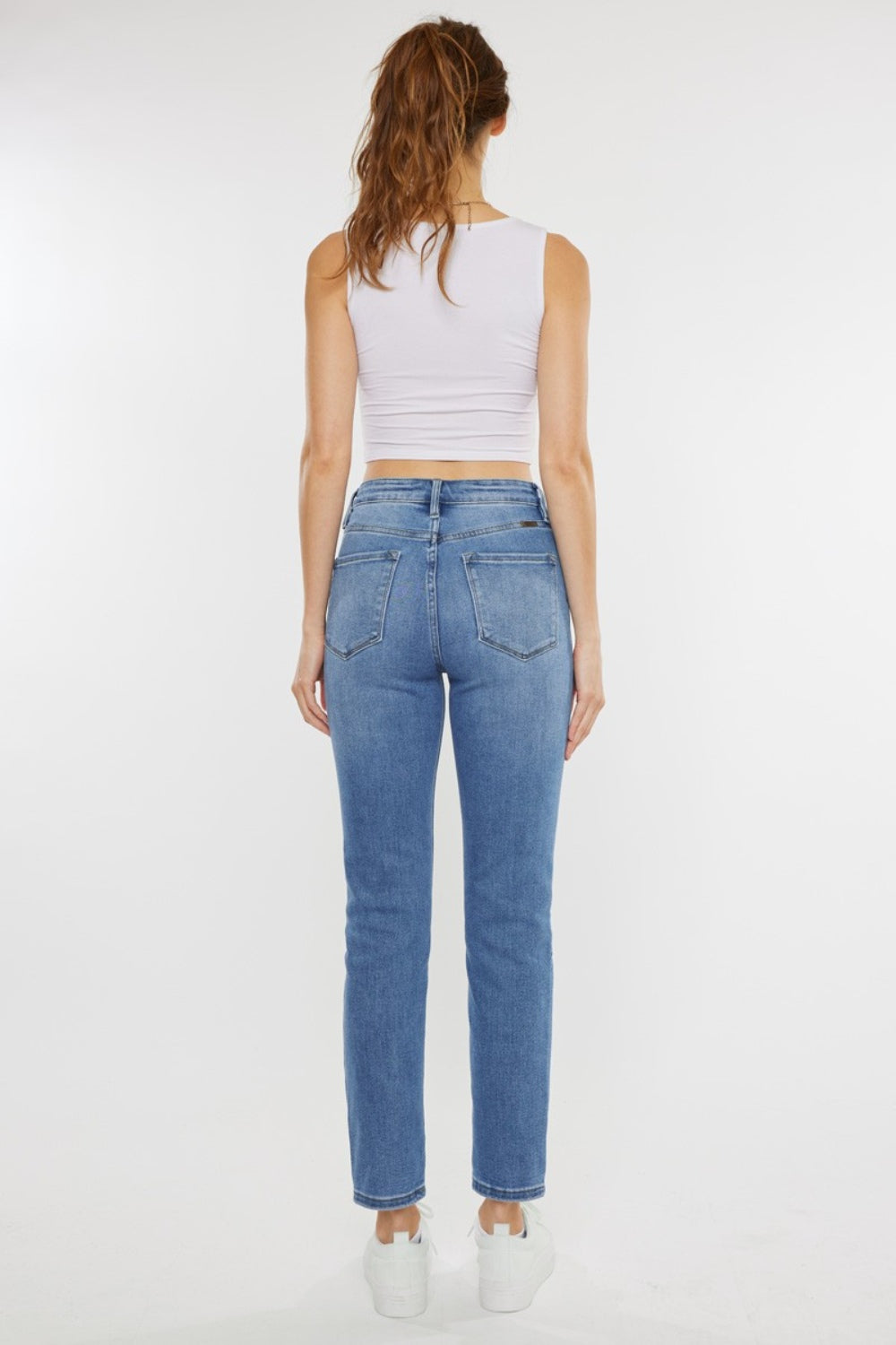 Kancan Full Size Cat's Whiskers High Waist Jeans - The Boutie Shop