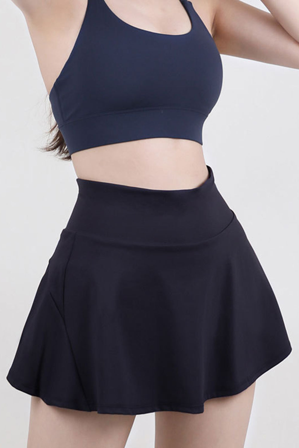 High Waist Pleated Active Skirt - The Boutie Shop