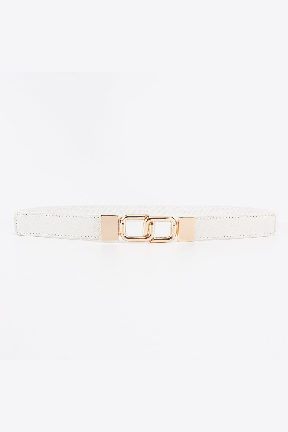 Geometric Double Buckle Elastic Belt - The Boutie Shop