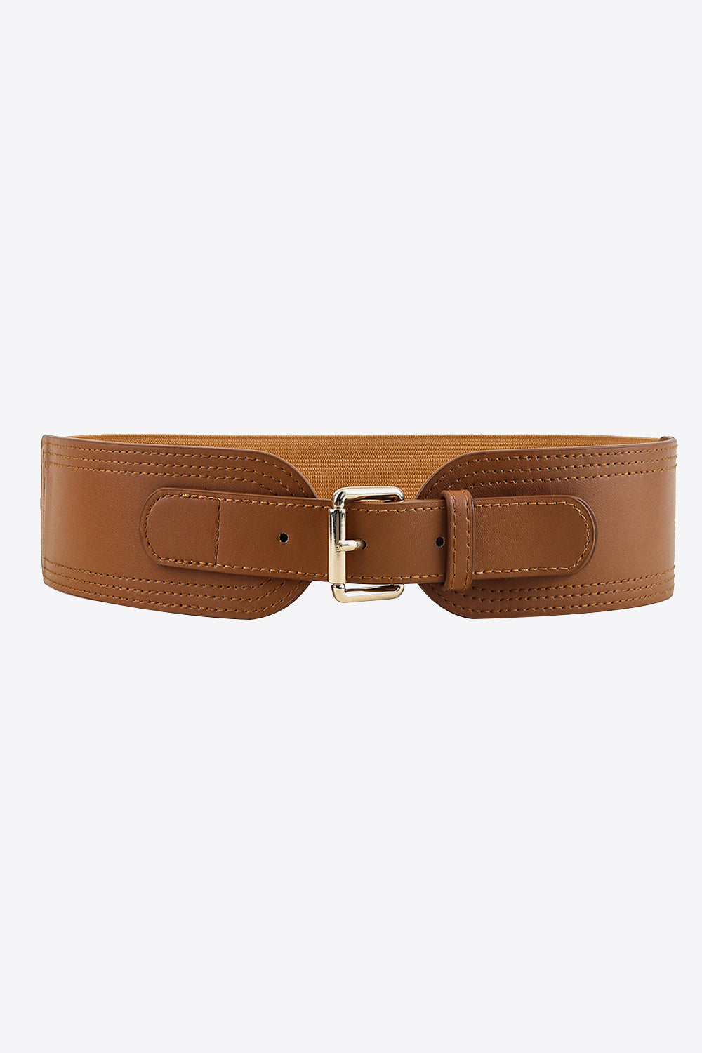 Elastic Wide PU Belt - The Boutie Shop