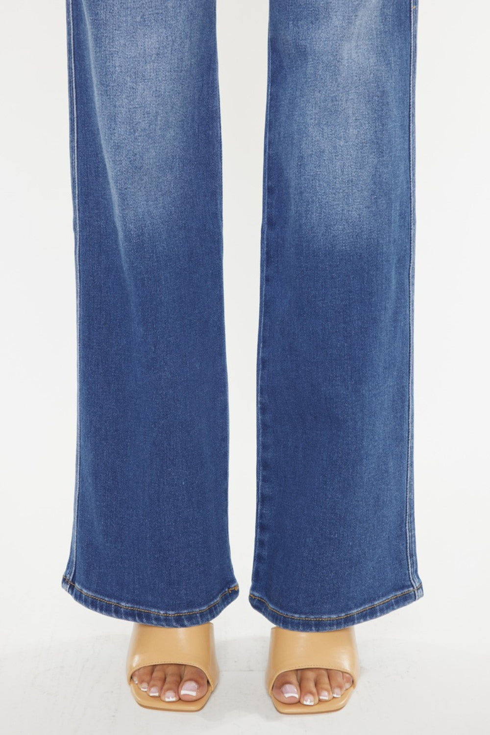 Kancan Ultra High Waist Gradient Flare Jeans - The Boutie Shop