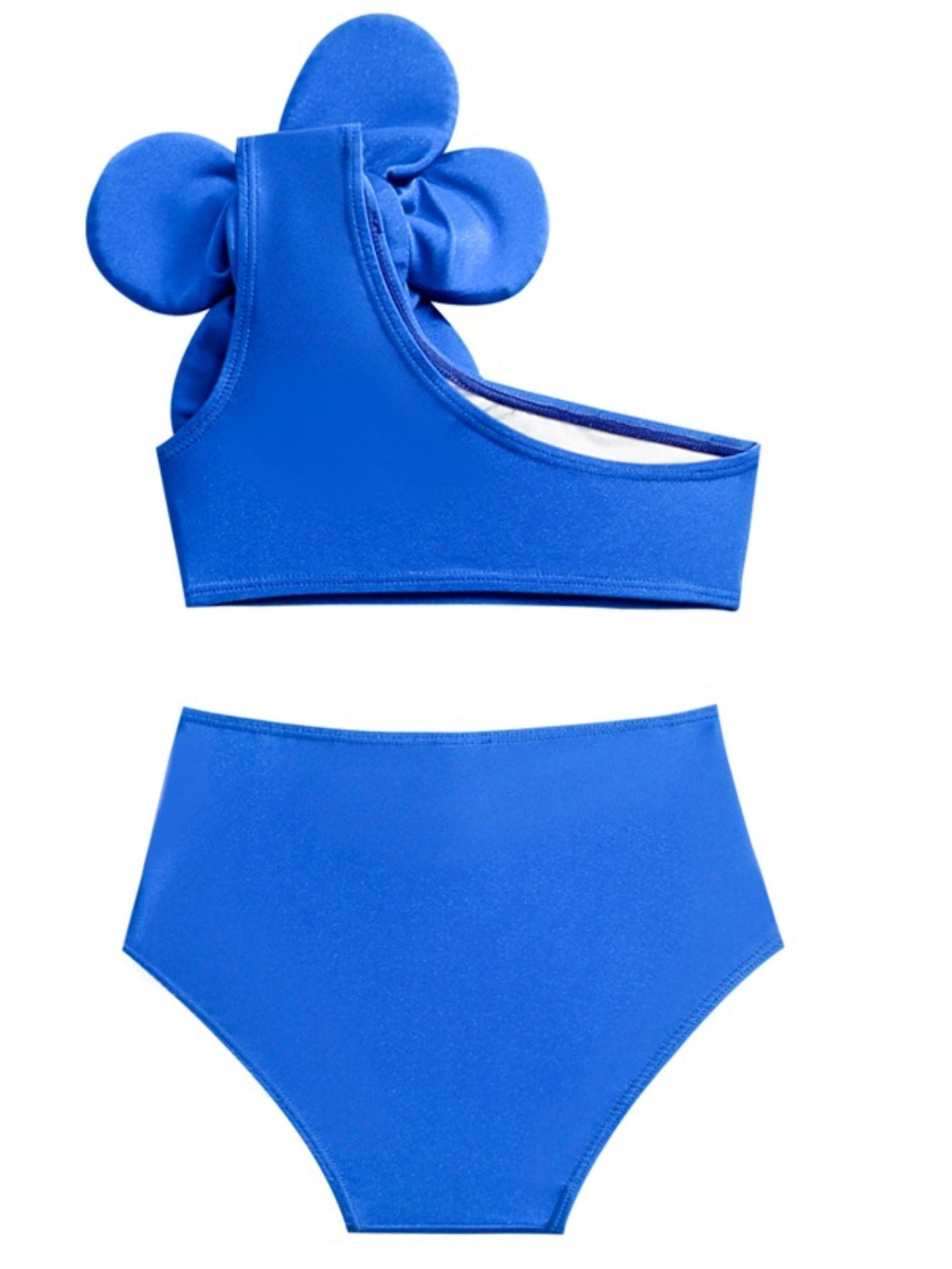 Single Shoulder Top and Brief Swim Set - The Boutie Shop