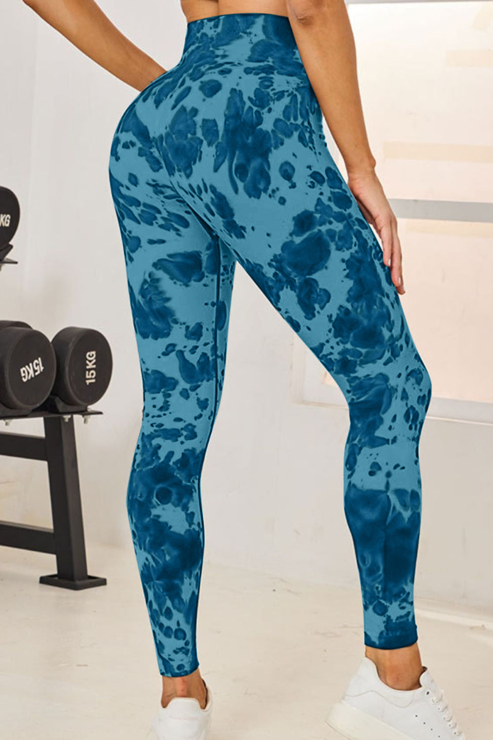 Tie-Dye High Waist Active Leggings - The Boutie Shop