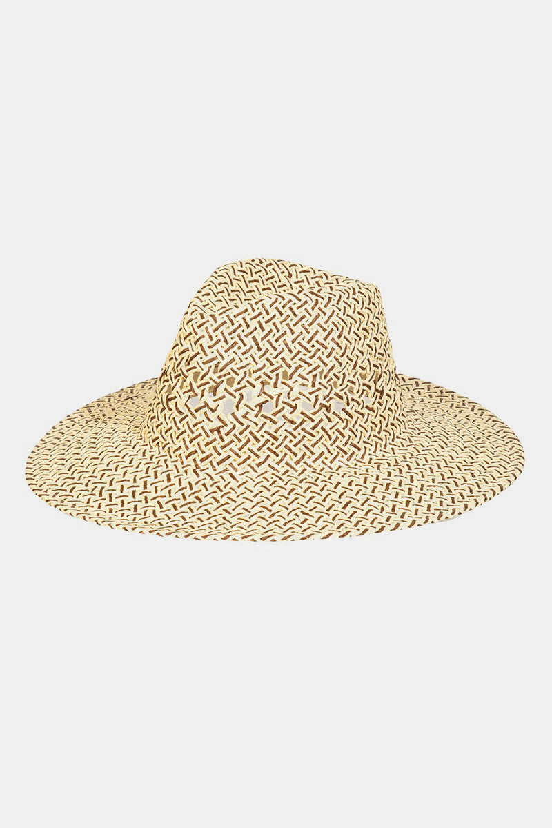 Fame Cutout Woven Straw Hat - The Boutie Shop