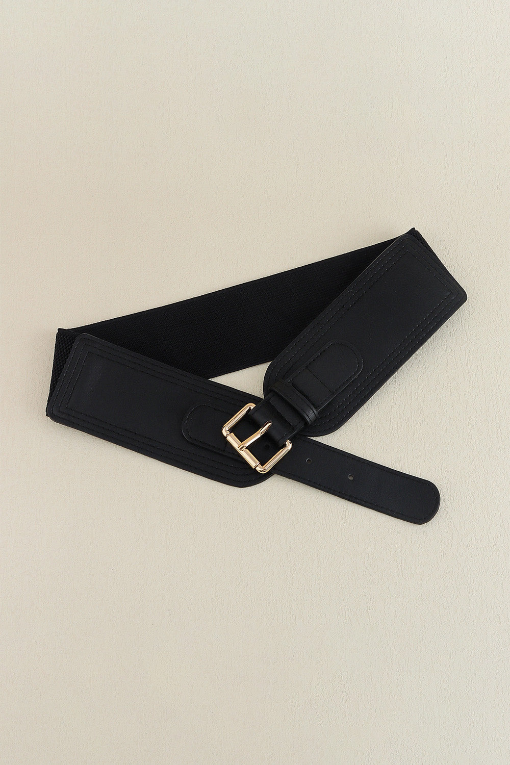 Elastic Wide PU Belt - The Boutie Shop