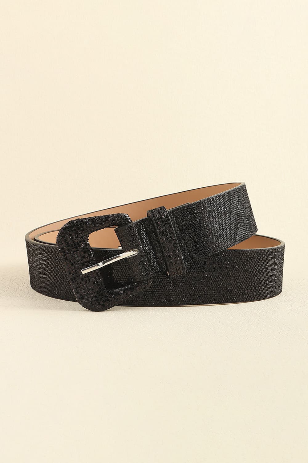 Glitter PU Leather Belt - The Boutie Shop