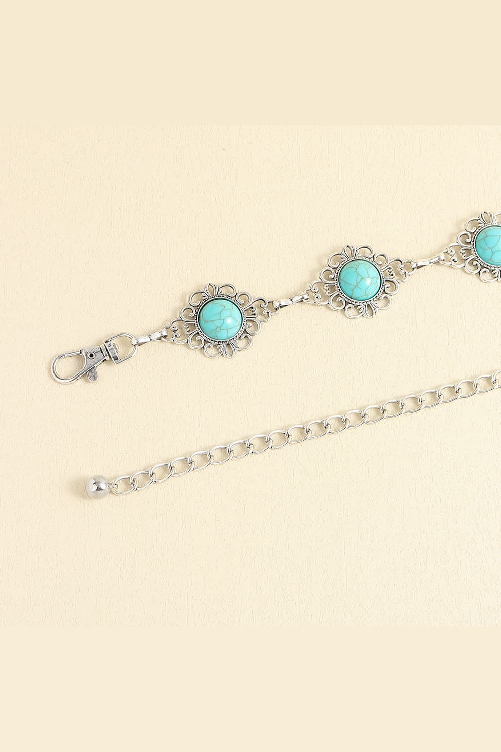 Vintage Turquoise Alloy Belt - The Boutie Shop