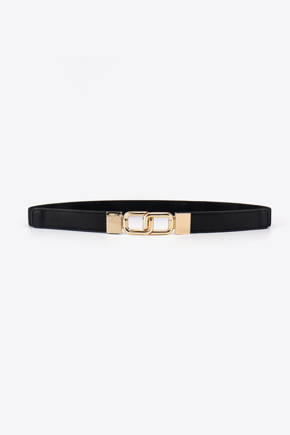 Geometric Double Buckle Elastic Belt - The Boutie Shop