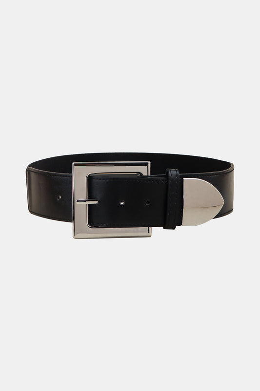 Zinc Alloy Buckle PU Leather Belt - The Boutie Shop