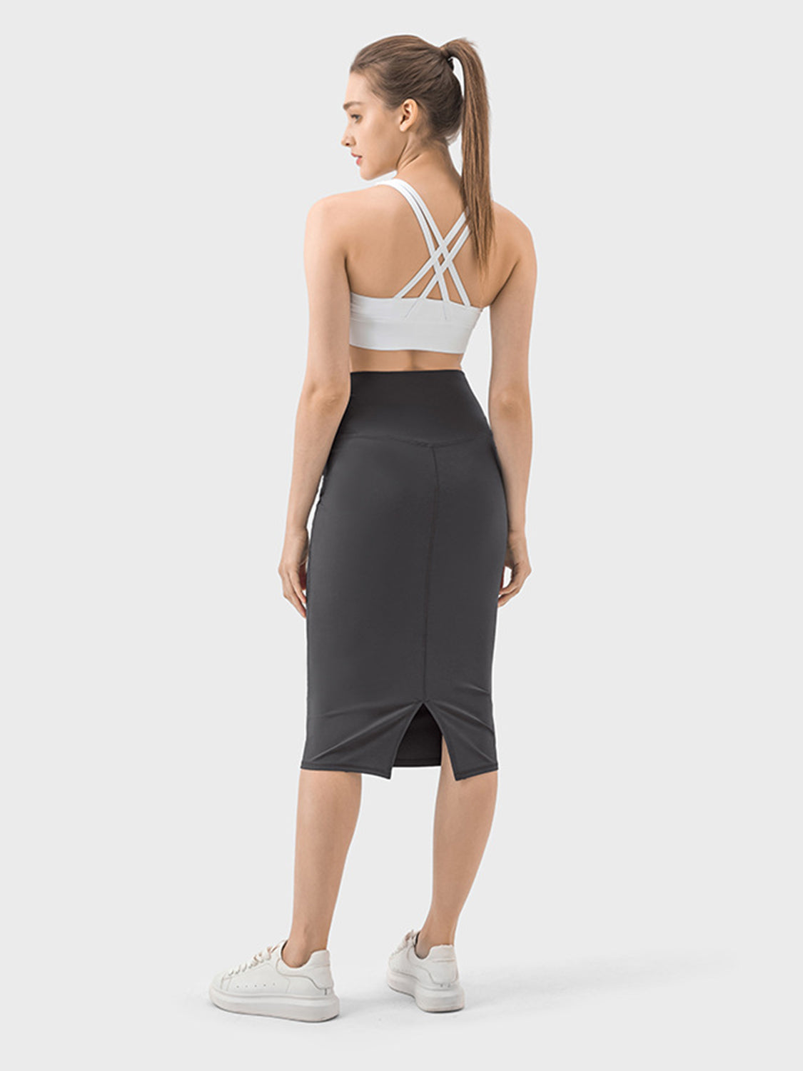 Millennia Slit Wrap Active Skirt - The Boutie Shop