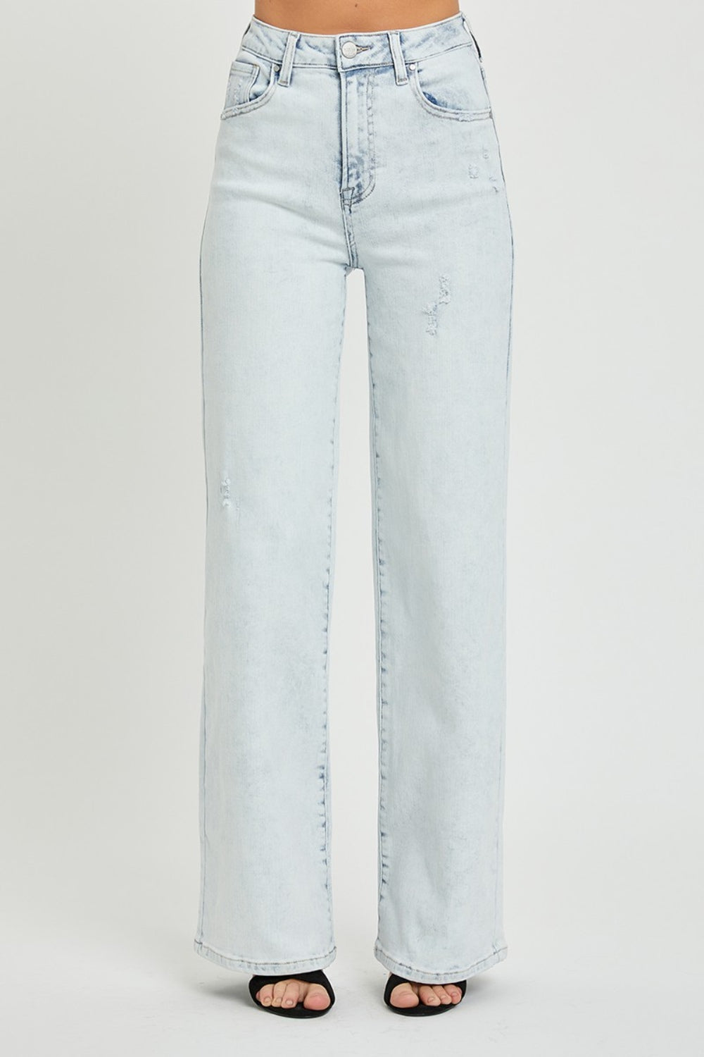 RISEN Ultra High Waist Wide Leg Jeans - The Boutie Shop