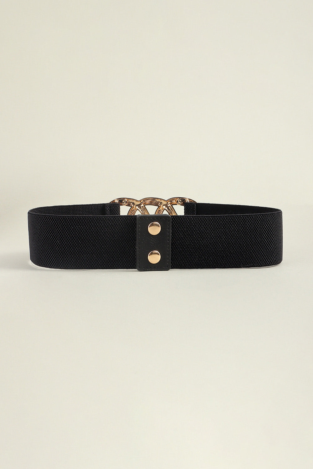 Zinc Alloy Buckle Elastic Wide Belt - The Boutie Shop