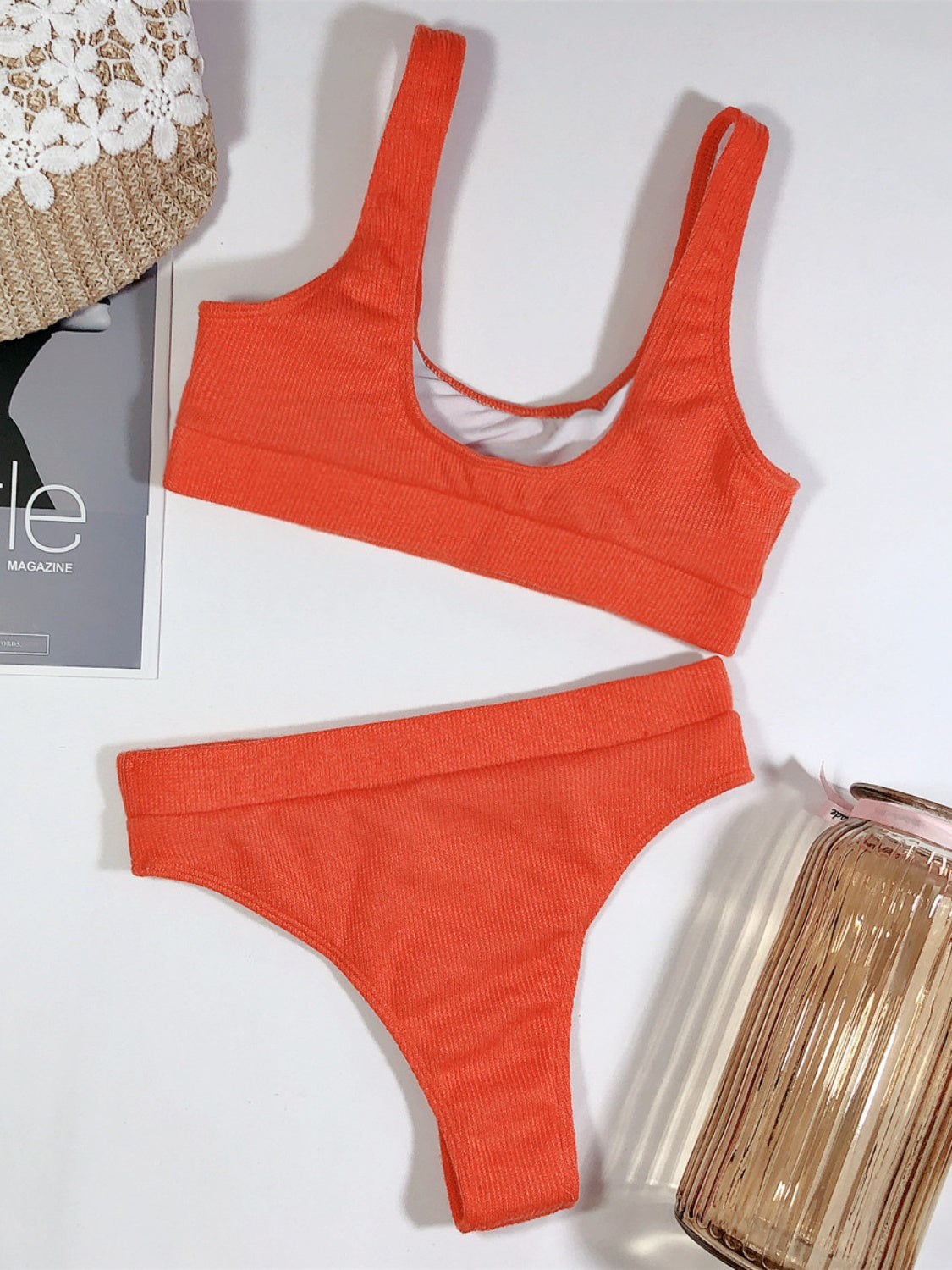 Scoop Neck Wide Strap Two-Piece Swim Set - The Boutie Shop