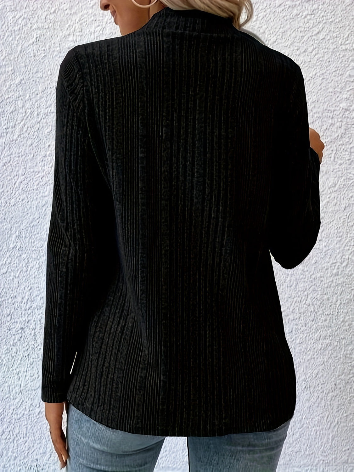 Open Front Long Sleeve Cardigan - The Boutie Shop