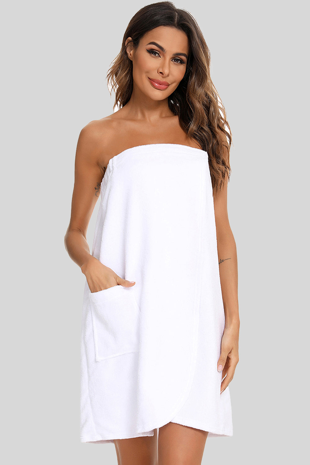 Strapless Robe with pocket - The Boutie Shop