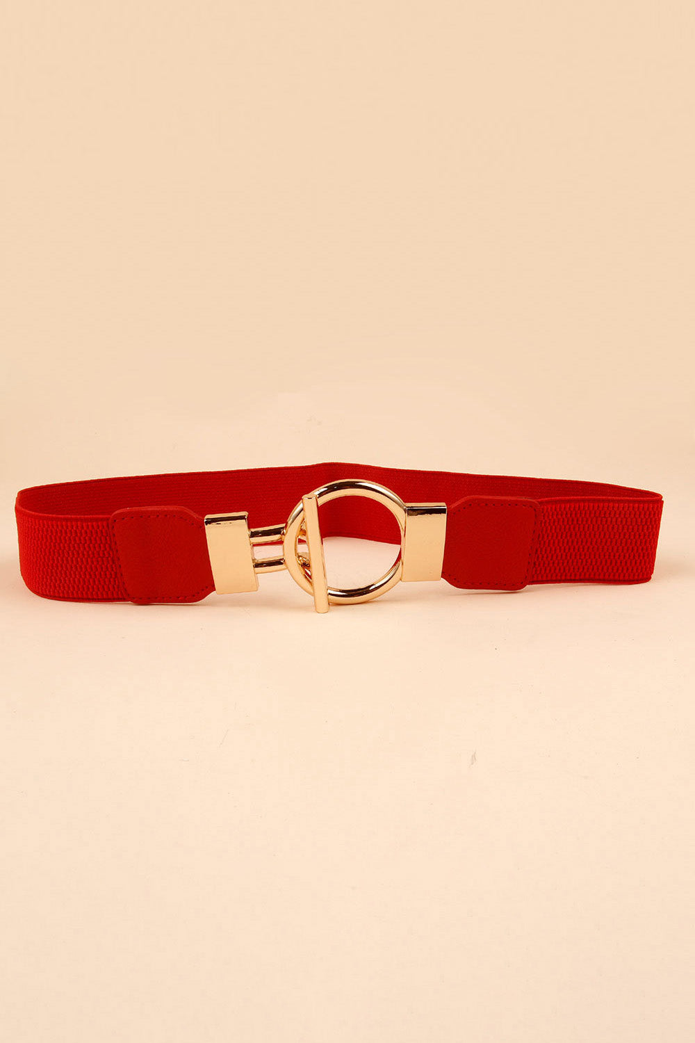 Circle Shape Buckle Zinc Alloy Buckle PU Leather Belt - The Boutie Shop