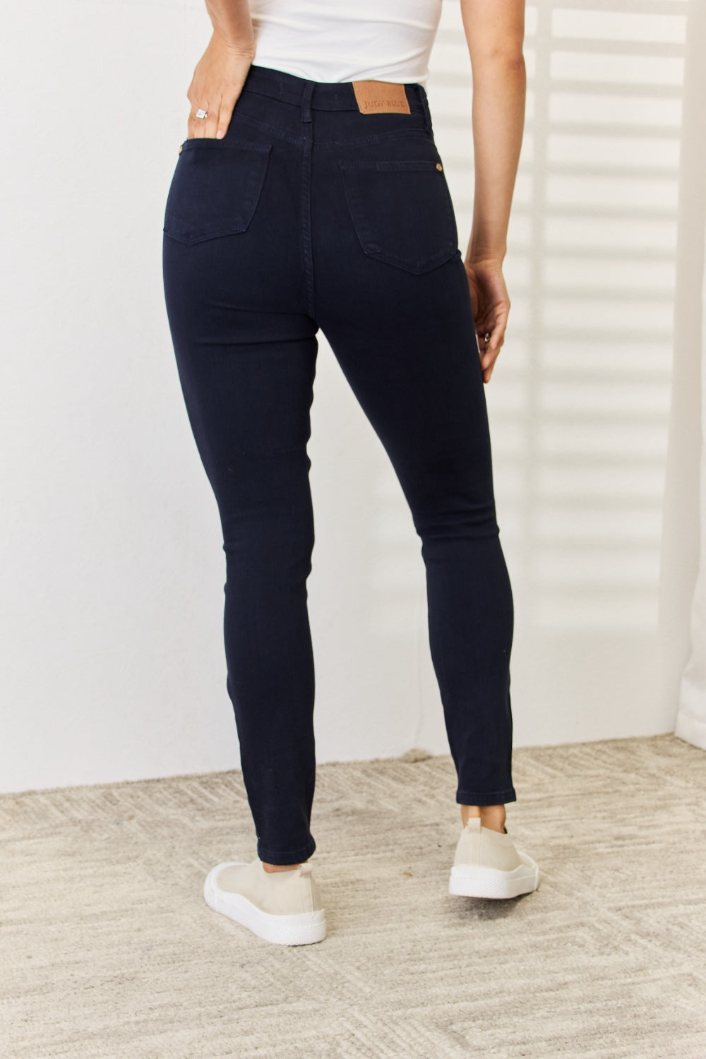 Judy Blue Full Size Garment Dyed Tummy Control Skinny Jeans - The Boutie Shop