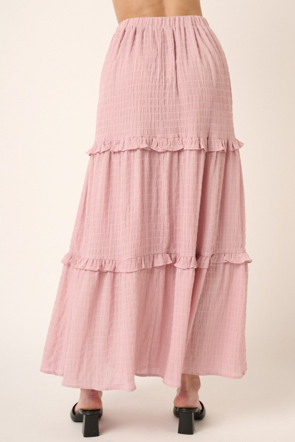 Mittoshop Drawstring High Waist Frill Skirt - The Boutie Shop