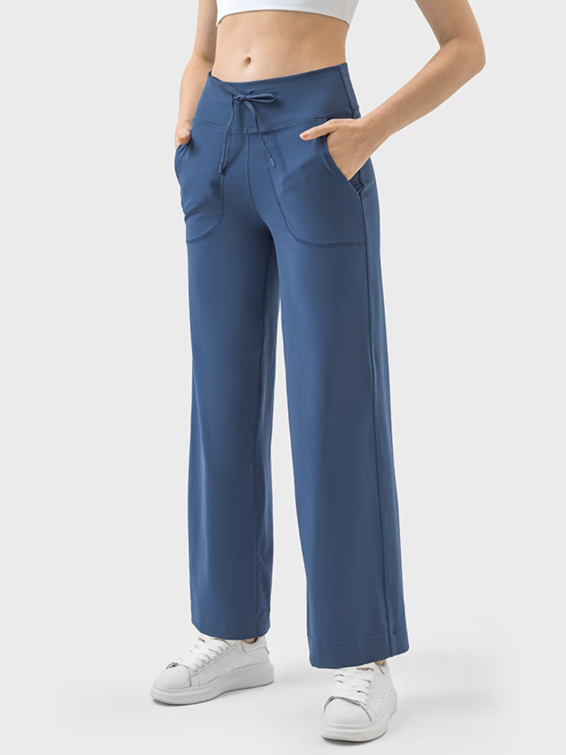 Millennia Drawstring Active Pants with Pockets - The Boutie Shop