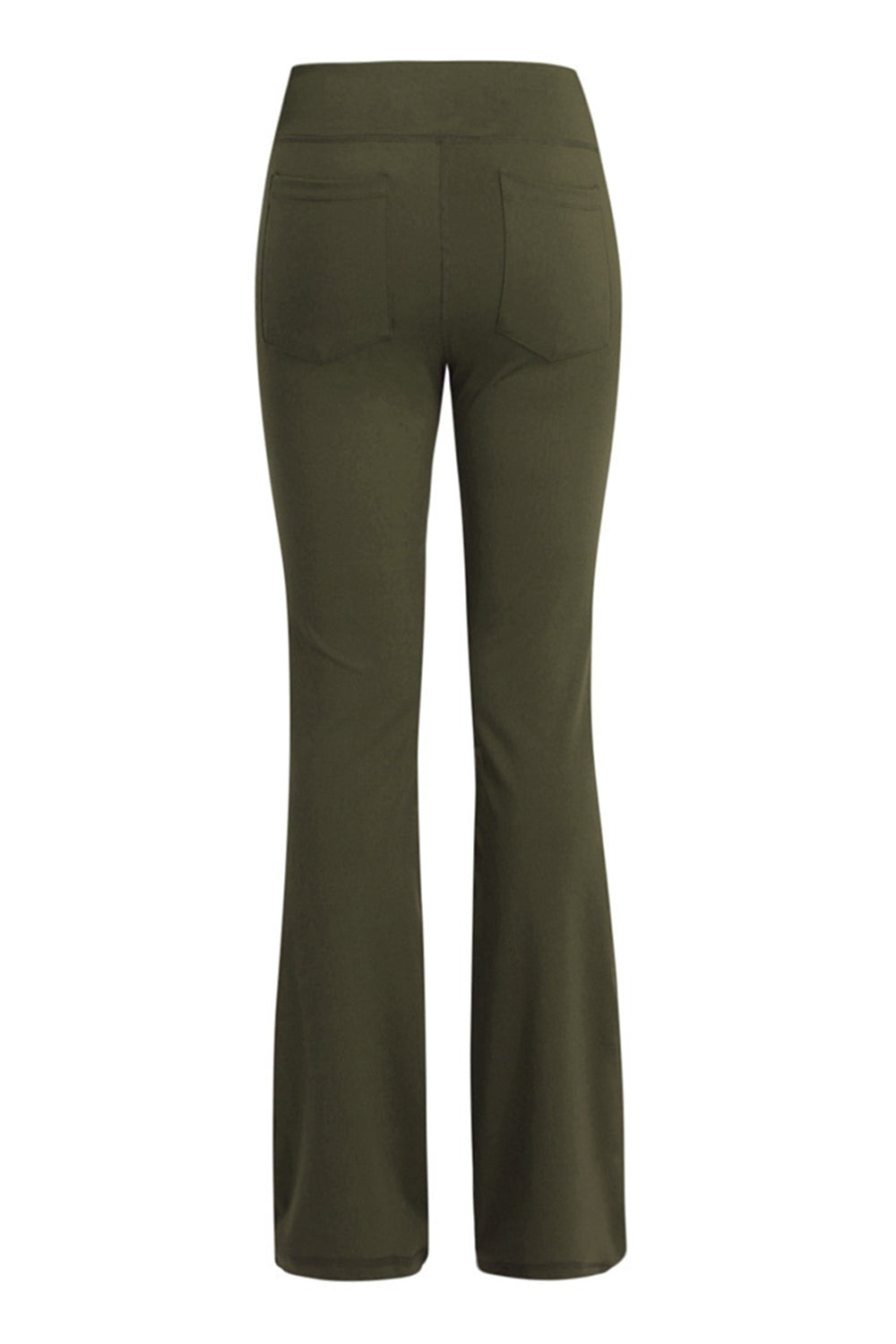 Pocketed High Waist Active Pants - The Boutie Shop