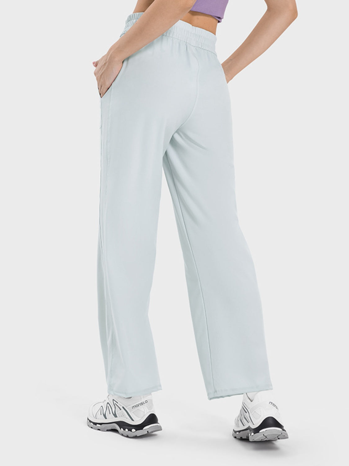 Millennia Drawstring Pocketed Active Pants - The Boutie Shop